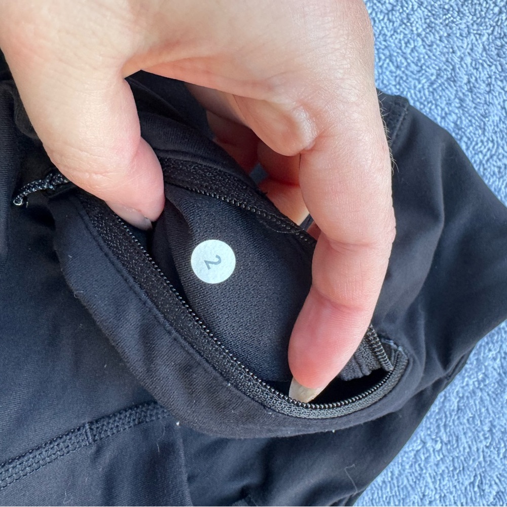 Lululemon Cropped Bottom Mesh Leggings - Picture 5 of 5